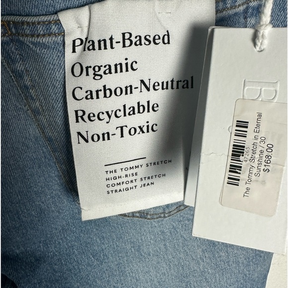 Boyish Tommy Stretch in Eternal Sunshine High Rise Straight Jeans Women 30 NWT - Picture 4 of 10